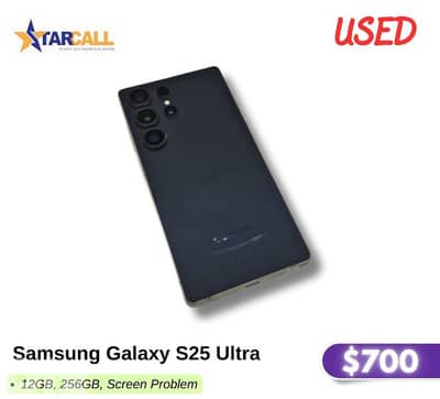 Samsung Galaxy s25 ultra used  black