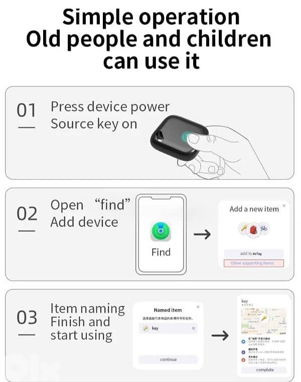 Anti-lost Item Locator GPS 2