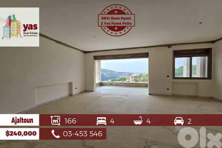Ajaltoun 166m2 | 50% DOWN PAYMENT | 2 YEARS PAYMENT FACILITIES |