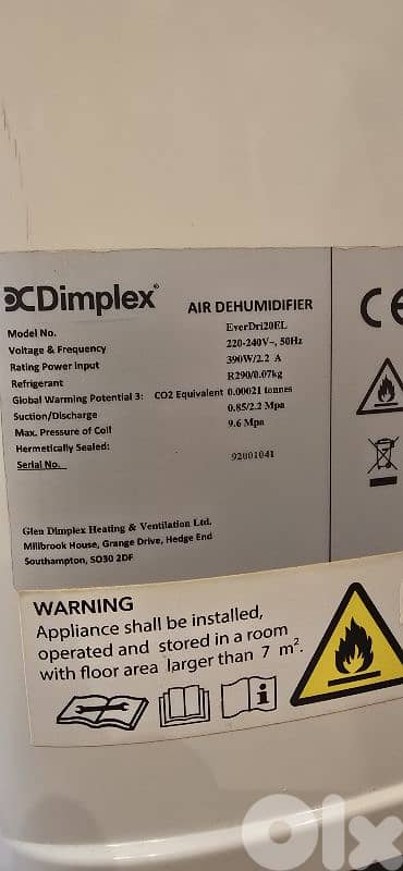 Air dehumidifier 1