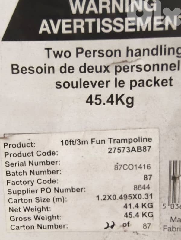 Plum 3M fun trampoline and enclosure 1