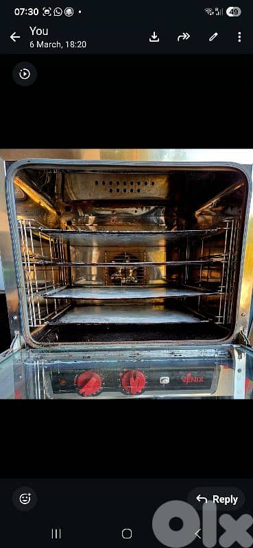 Industrial oven for restaurant