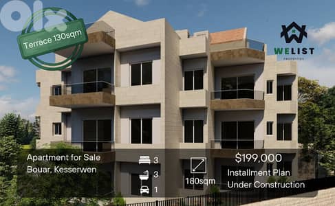Under Construction Apartment for sale in Bouar شقة للبيع في بوار