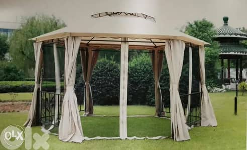 Aluminum tent.
