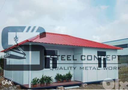 Steel Prefab Houses all sizes designs with decorations
