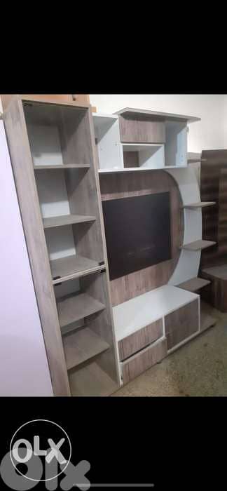 tv unit with shelving