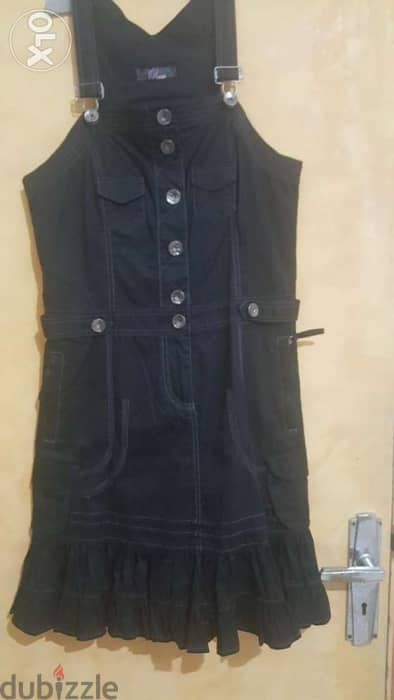 Rare london cotton salopette dress 38 فستان سالوبيت ٣٨ جديد