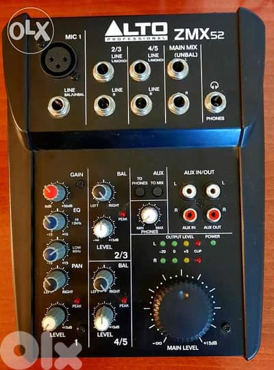 Alto ZMX52 mixer mixing console
