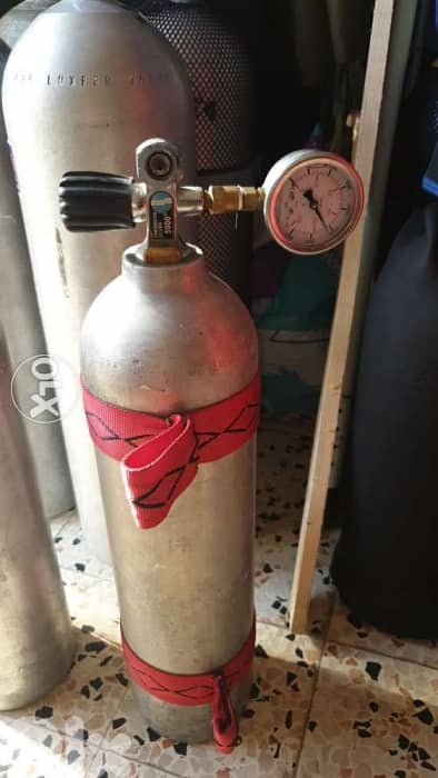 3 Litre with presure gauge for oxigen ir pcp