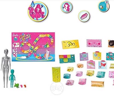 Barbie Color Reveal Set with 50+ Surprises Including 2 Dolls, 3 Pets &