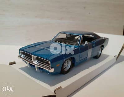 Charger 69 diecast car model 1:25.