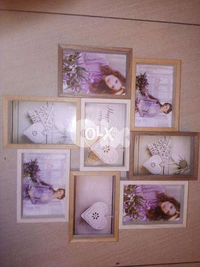 Retro style multi Photo frame 5 to8 photos starting 10$ check photos