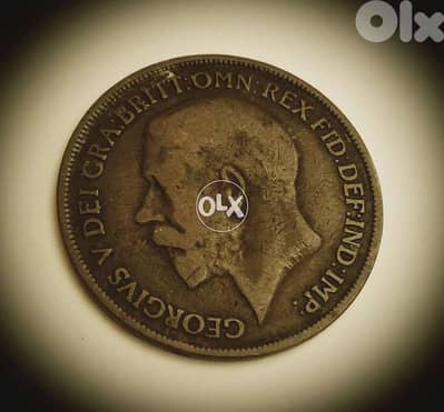 One Penny 1916 GB King George V