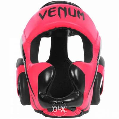 Venum Elite Headgear-Black/red