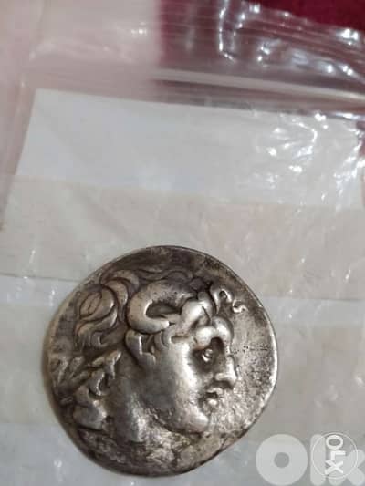 Ancient Greek Silver Coin Tetradrachm Lysimachus King year 294 BC