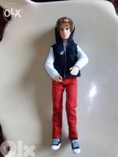 JUSTIN BIEBER Celebrety singer RARE wearing as new doll +shoes=22$
