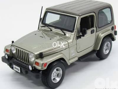 Wrangler Sahara diecast car model 1:18.