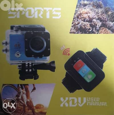 New Underwater and extreme sports camera 20 m