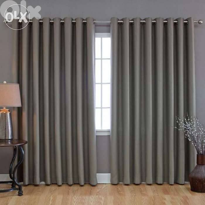 Curtains $10 per meter - برادي مخمل المتر ب10$ والتركيب الخياطة مجانا 5
