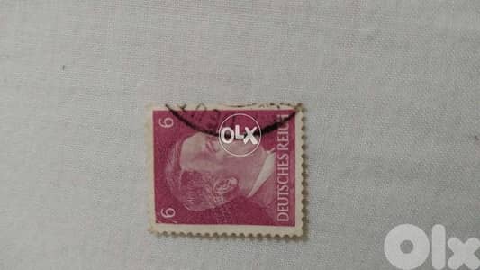 Nazi Hitler German Deutschland Stamp World War II