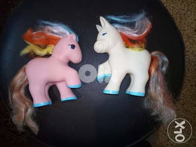 COUPLE PONIES Rare Vintage Not Small Toys REMCO each: 12 ×12Cm Both=26