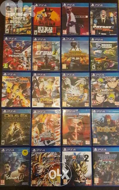 Giant collection of games used PS4 in lebanon