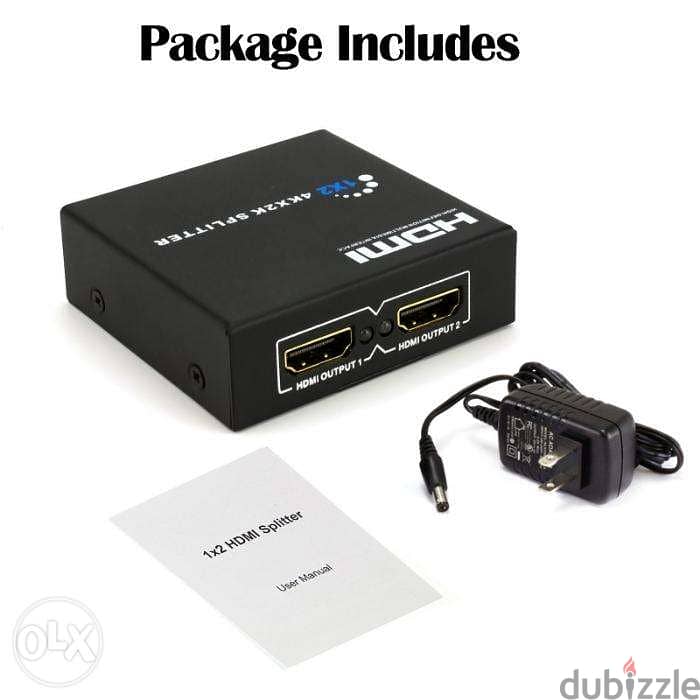 HDMI Splitter 1X2 Dual Monitor 4