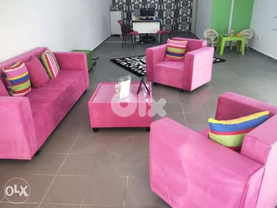 صالون بالوان عصريه Salon with modern colors