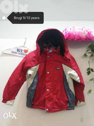 Brugi Red jacket 9/10 years