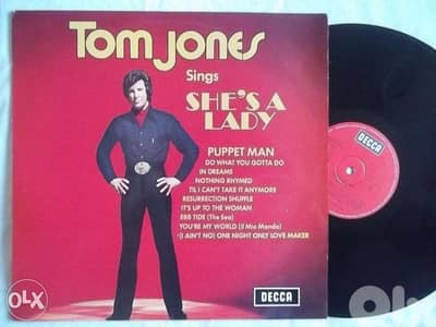 tom jones shes 'a lady vinyl