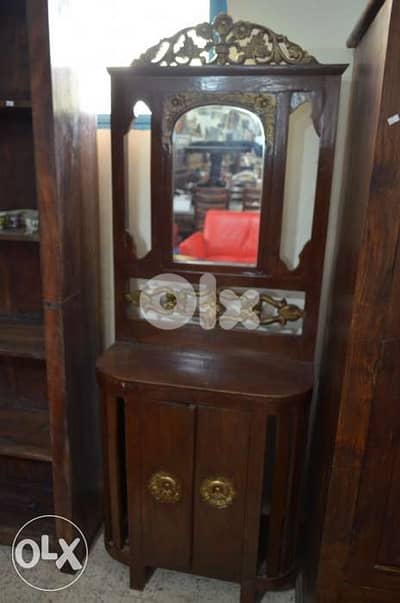antique solid wood console