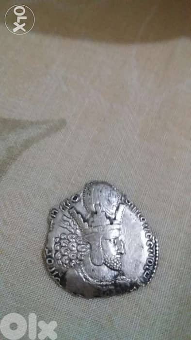 Large Ancient Silver Sasanian Persian Coin king Shapur II year 309AD
