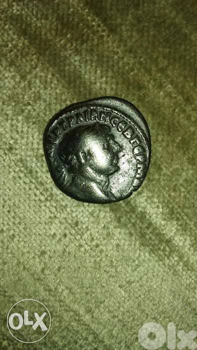 Ancient Roman Silver Coin Emperor Trajan The Great of Rome year 98 AD