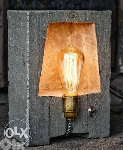 Concrete Side Lamp
