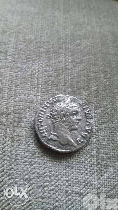 Ancient Roman Silver Coin for Emperor Domitian year 81 AD Rome mint