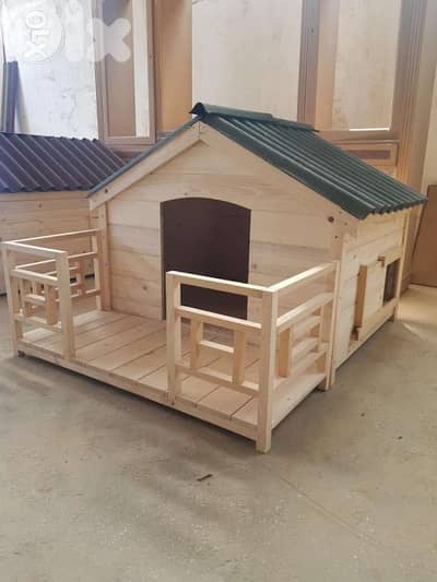 wooden dog houses