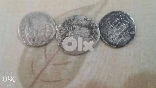 Mamlueki & Ayoubi Silver Three coins ثلاثة عملات فضة مملوكي و ايوبي