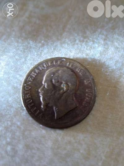 Italy Very old Bronze Victor Emmanuel II king of Italy year 1866