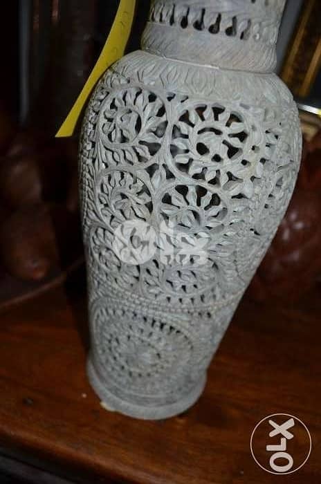 stone vase engraved handmade 2