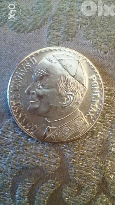 Pope Jean Paul 2 of Vetican 40 mm diameter Commemorative Cin