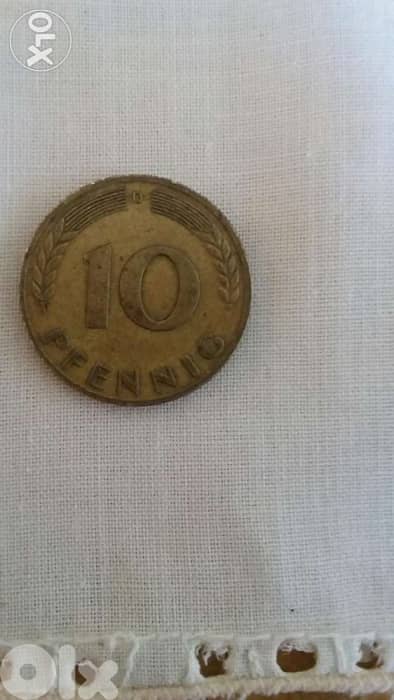 German Coin Deutschland Penning year 1950