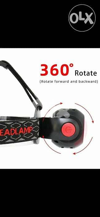 Headlamp red&white 1