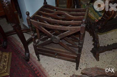 magazine holder teak wood
