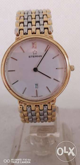 Eterna watch Quartz slime men’s gold still