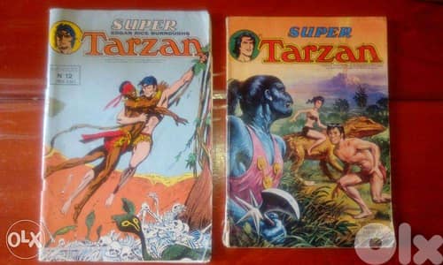 two vintage 70's super tarzan magazines