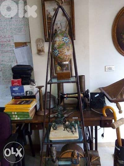wrought iron Display shelf.