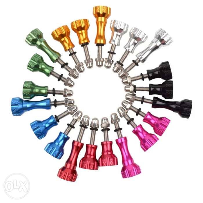 Aluminum Screw coloured 3 pcs for Gopro Camera 1