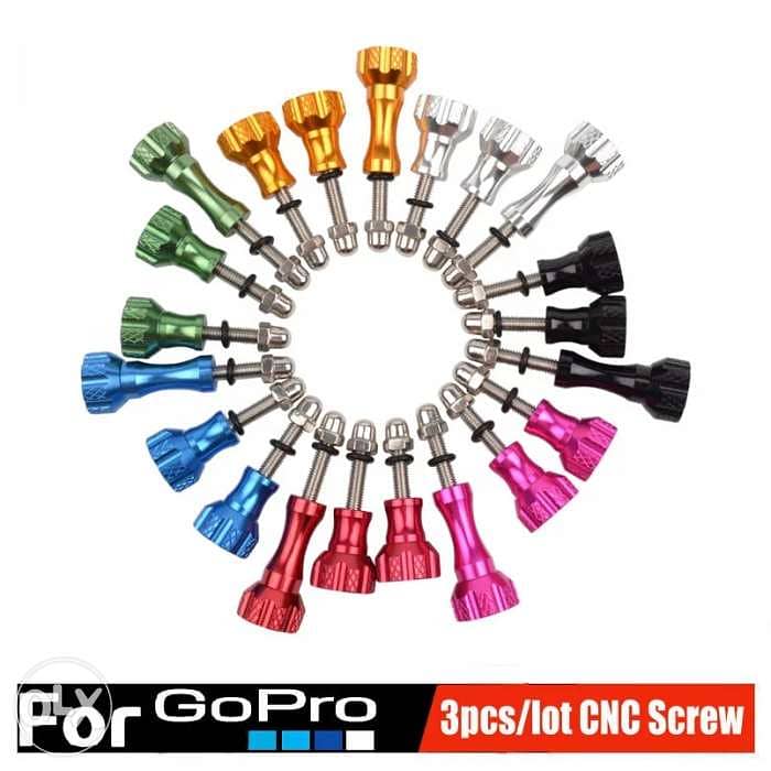 Aluminum Screw coloured 3 pcs for Gopro Camera 2