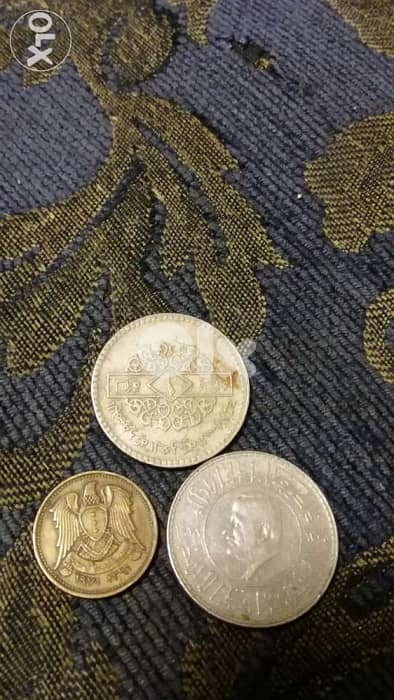 3 Syrian Coins 2 Liras and 25 piasters