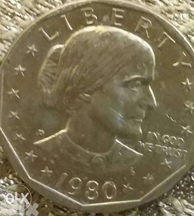 1 USA Dollar Suzan Anthony yeatlr 1980